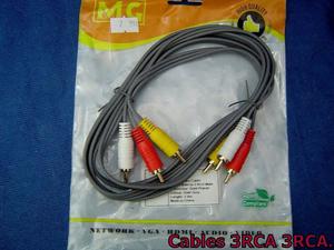 Cable 3RCA- 3RCA 2m, 3m, 6m.