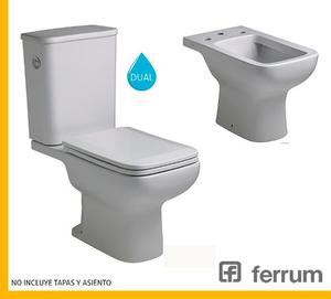 Combo Sanitarios Ferrum Trento (inodoro Deposito Dual Bide)