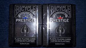 Mazo de cartas Bicycle Prestige. 100% plásticas. Poker.