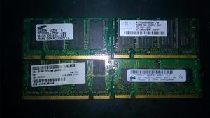 memorias para notebook DDR son 4 unidades $800,