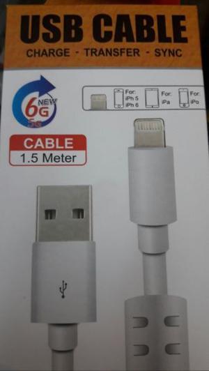 Cable Usb Datos Iphone  Mts Excelente. VALE-CELL