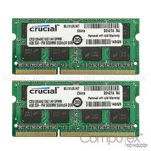 Memorias Crucial Blister 2 X 4 Gb  Ddr3 Para Pc Y Mac
