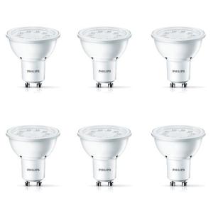 Pack 6 Lamparas Dicroica Philips Led 5w Guv Calida