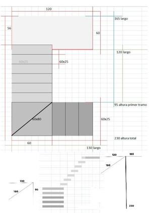 Vendo Escalera de Hierro y Madera