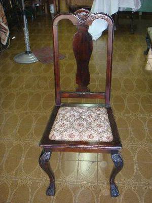 antigua silla estilo chipendale