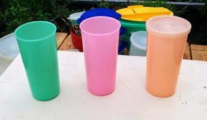 3 vasos Tupperware original x 80