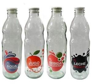 BOTELLAS DECORATIVAS PARA JUGO Y AGUA