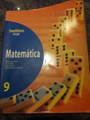 Libro de Matemáticas Santillana