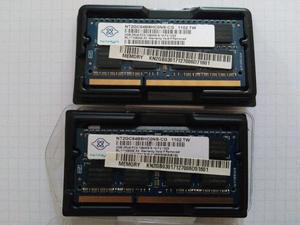 Memorias Notebook PCx2GB. - Precio Por 2 Módulos