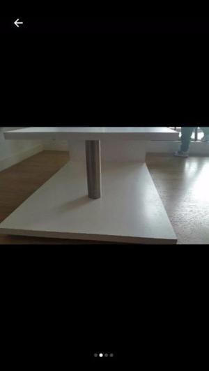 Mesa ratona blanca MDF