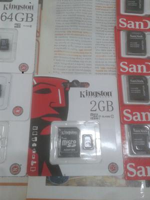 Micro sd de 2 gb clase 10, nuevas, con garantia, es un local