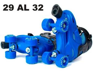 Patin Ajustable Talle 29 A 32 Azul California