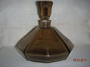 Perfumero De Cristal Fumé - Altura: 12 Cm