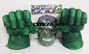 Puños Gigante De Increible Hulk X2+ Mascara De Hulk