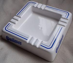 Quilmes Cenicero De Barra Ceramica 23 Cm Lado