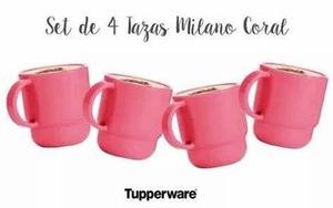 Set de 4 tazas marca tupperware
