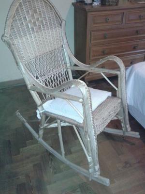 Sillon hamaca de mimbre