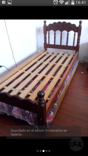 vendo cama y mesa de luz