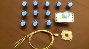 Kit Sanwa Y Seimitsu (palanca+restrictor+cable+11 Botones)