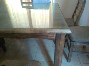 Mesa de madera 8sillas
