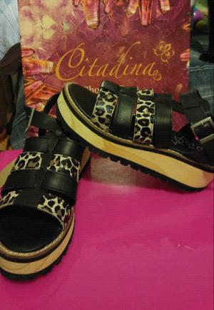 OFERTA SANDALIAS CITADINA CUERO NUEVAS