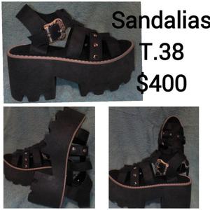 Sandalias plataforma talle 38