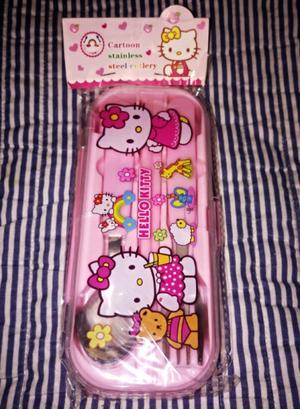 Set de Cubiertos niña Hello Kitty