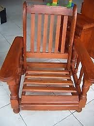 vendo sillon de algarrobo reclinable