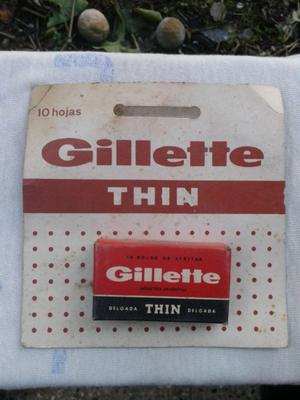 Antiguos blisters de Gillette sin uso