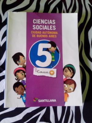 CIENCIAS SOCIALES 5 -CIUDAD AUTONOMA.ED SANTILLANA