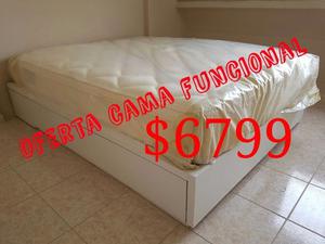 Cama funcional 4 cajones nuevo