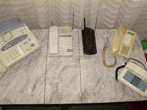 LIQUIDO 4 teléfono y 1 fax para reparar o repuesto telecom,