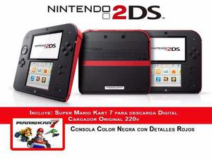 Nintendo 2ds + Juego Mario Kart 7 Consola Nueva