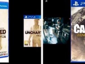 Uncharted Collection y Call of Duty -Advanced Warfare- PS 4