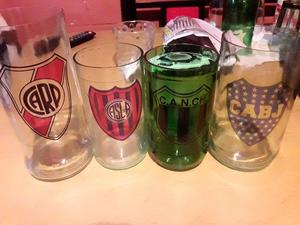 VASOS CON ESCUDO DE FUTBOL