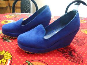 Zapatos de gamuza Azules Hermosos!!!