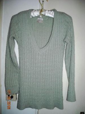 sweater LAS PEPAS T:M color gris/beige