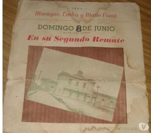 vendo antiguo folleto de bahia blanca remate de terrenos