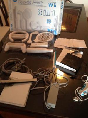 Nintendo Wii Completa + 8 Juegos + Flash 