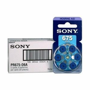 Pila 675 Pr44 Sony Auduologia Zinc Air Caja X60 Und
