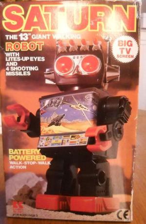 robot saturn juguete de coleccion