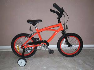 BICICLETA PLAYERA DE NENE RODADO 16. NARANJA