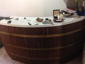 Barra mostrador 3/4 de barril o caba de vino