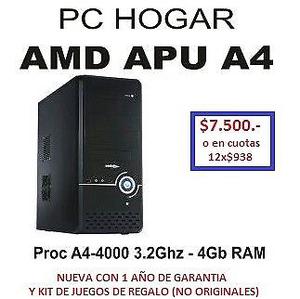 CPU AMD A4 - CON JUEGOS