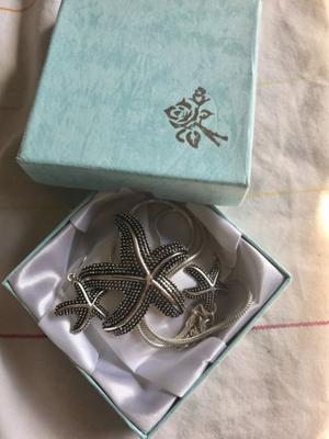 Juego de collar y aros de Plata!