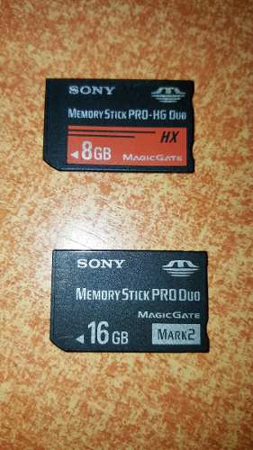 Memory Stick Pro Dúo De 16 Gb Y De 8 Gb