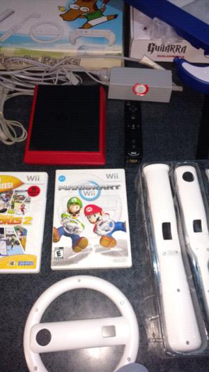 Nintendo Wii con accesorios.