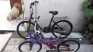 Bicicletas viejas tipo aurorita y una de niña