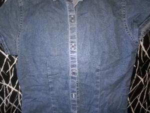 CAMISA DE JEANS ELASTISADA