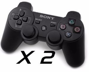 Joystick Sony Pack X2 Dualshock Ps3 En Blister Sellado